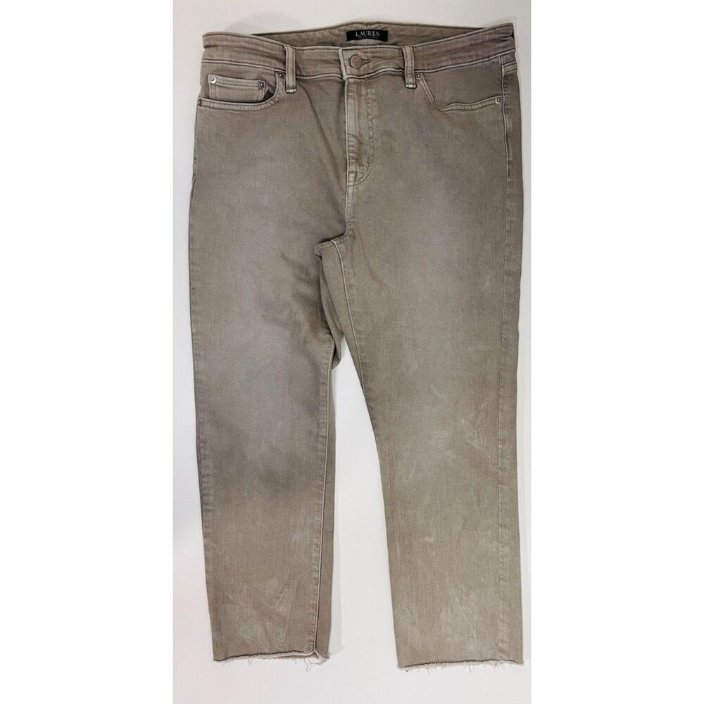 Lauren Ralph Lauren Premier Straight Ankle jeans. Size 12P.